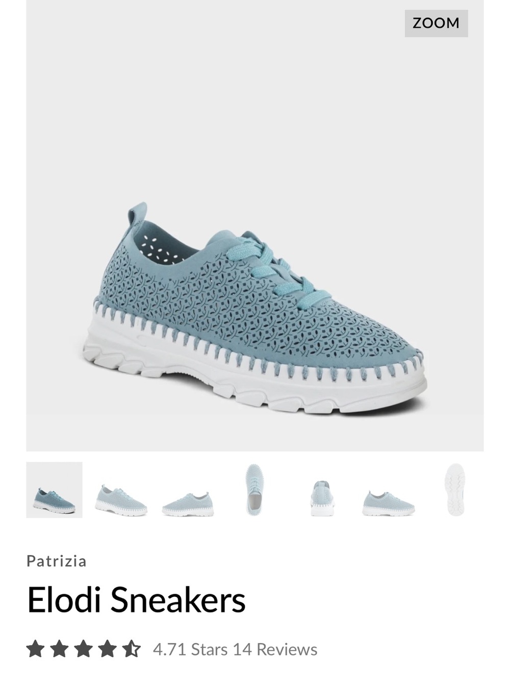 Elodi Light Blue Casual Sneakers
